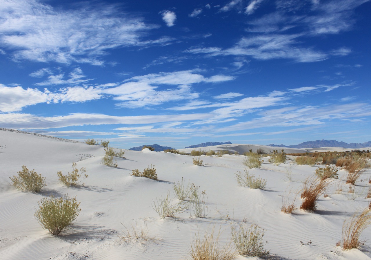 white sands landscape desert free photo
