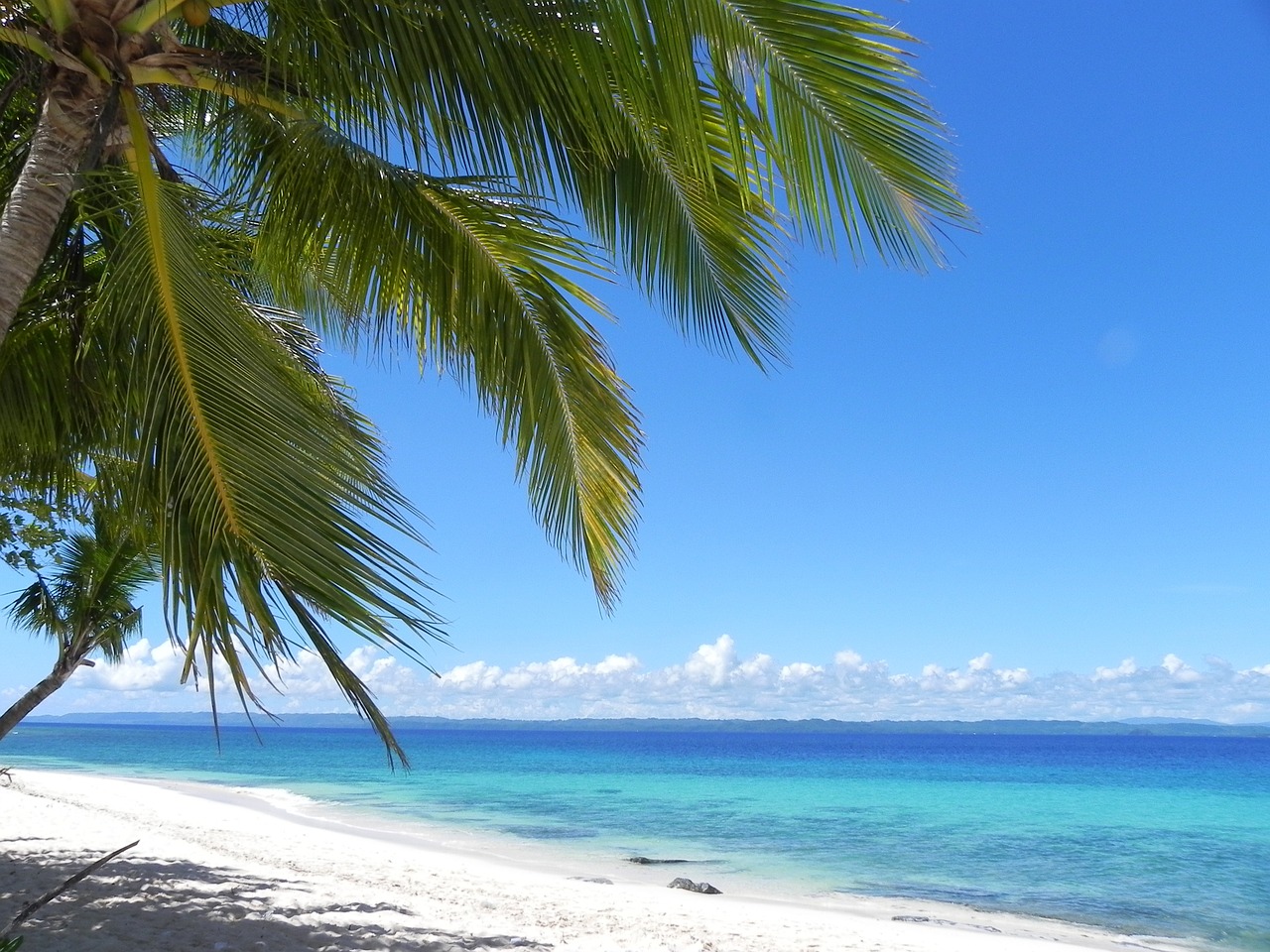 white sandy beach philippines mindanao free photo