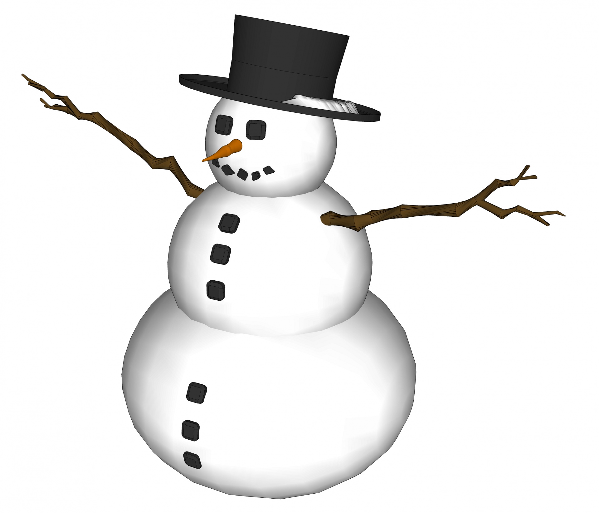 Drawing,3d,snowman,snow,xmas free image from
