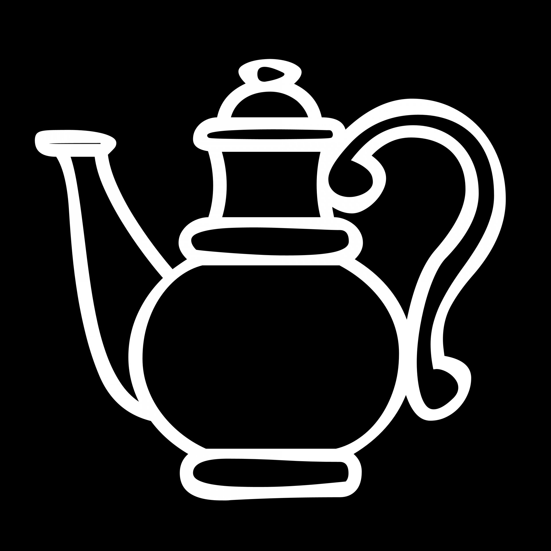teapot drawing outline free photo