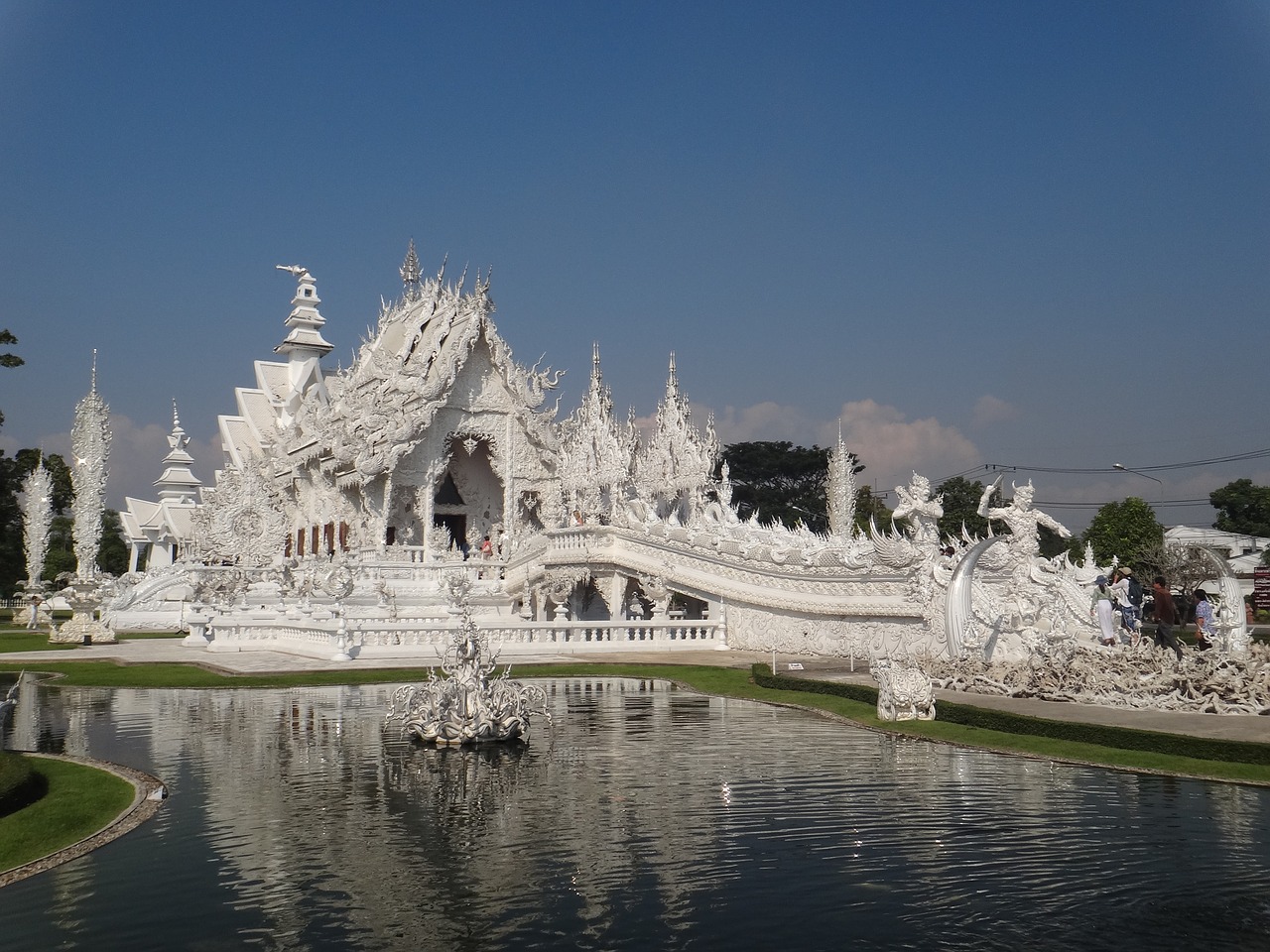 white temple thai land chiang rai free photo