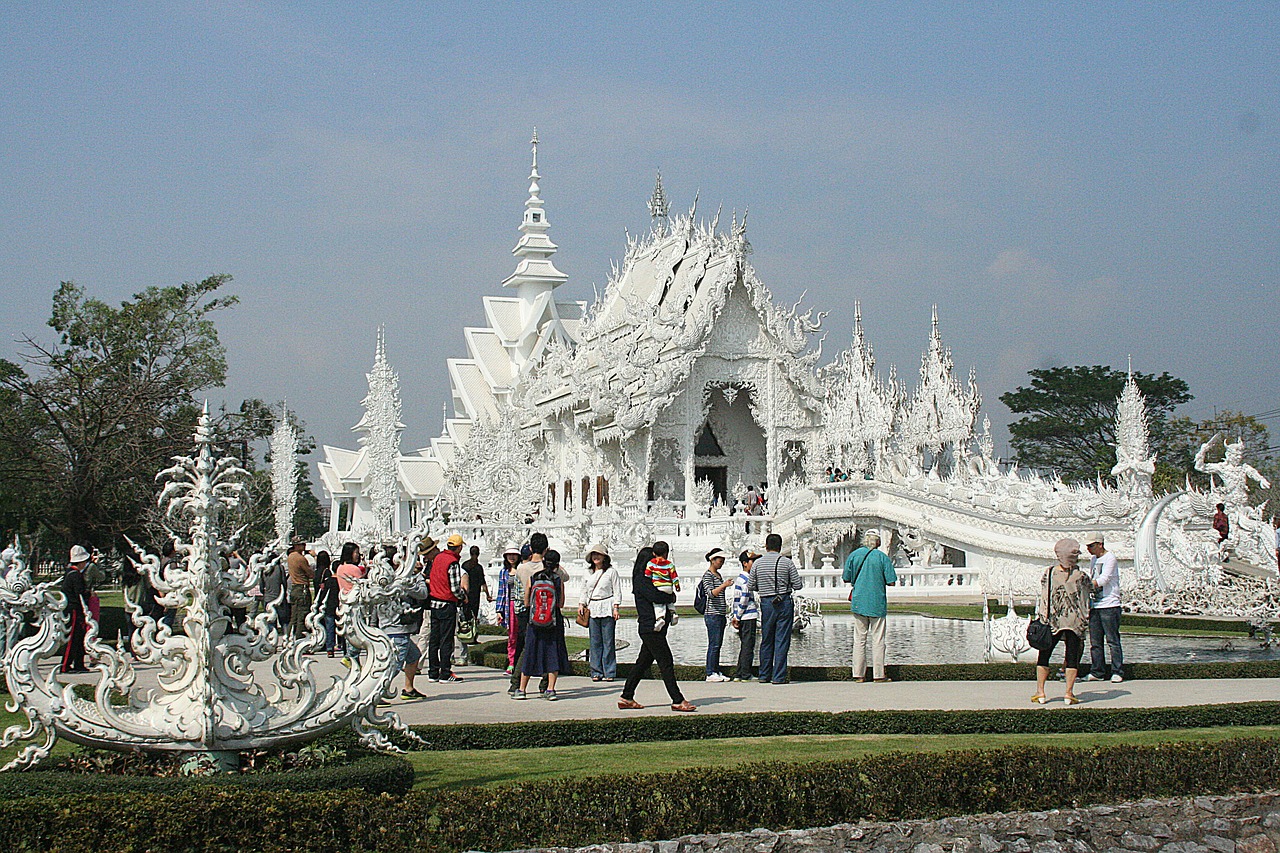 white temple  thailand  beautiful free photo