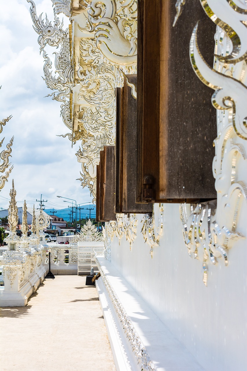 white temple chiang rai thailand free photo