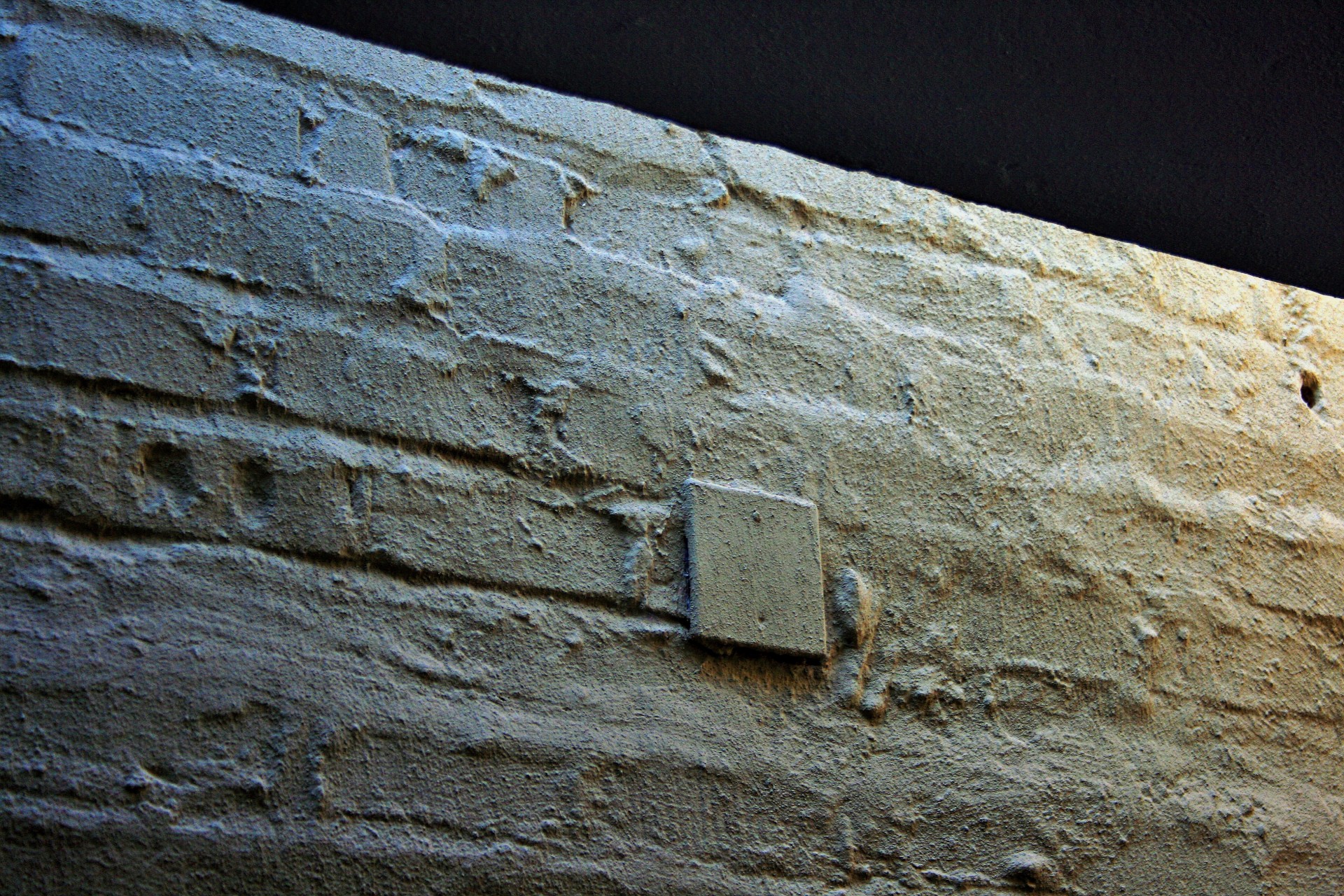 wall bricks plastered free photo