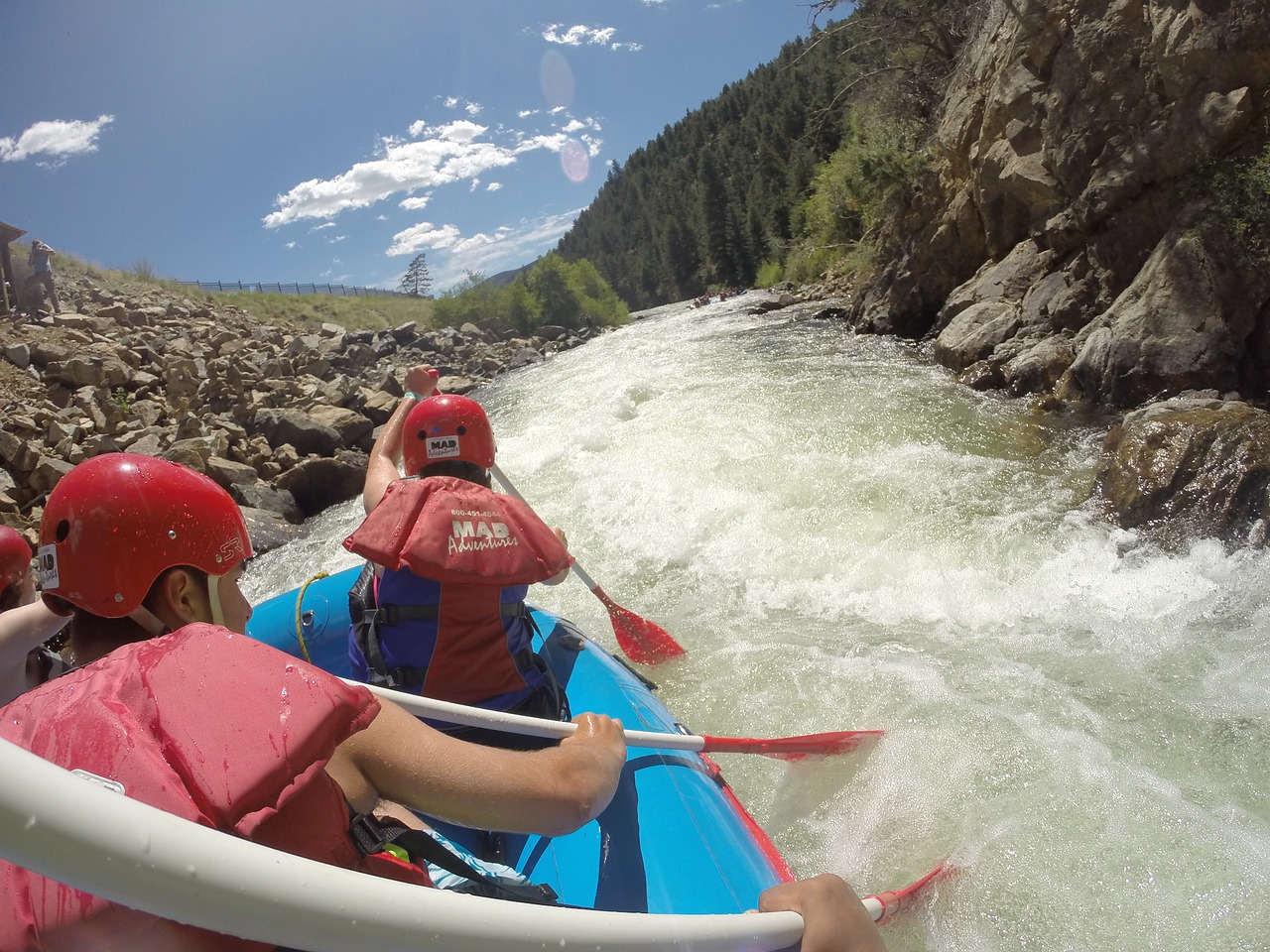 whitewater rafting river free photo