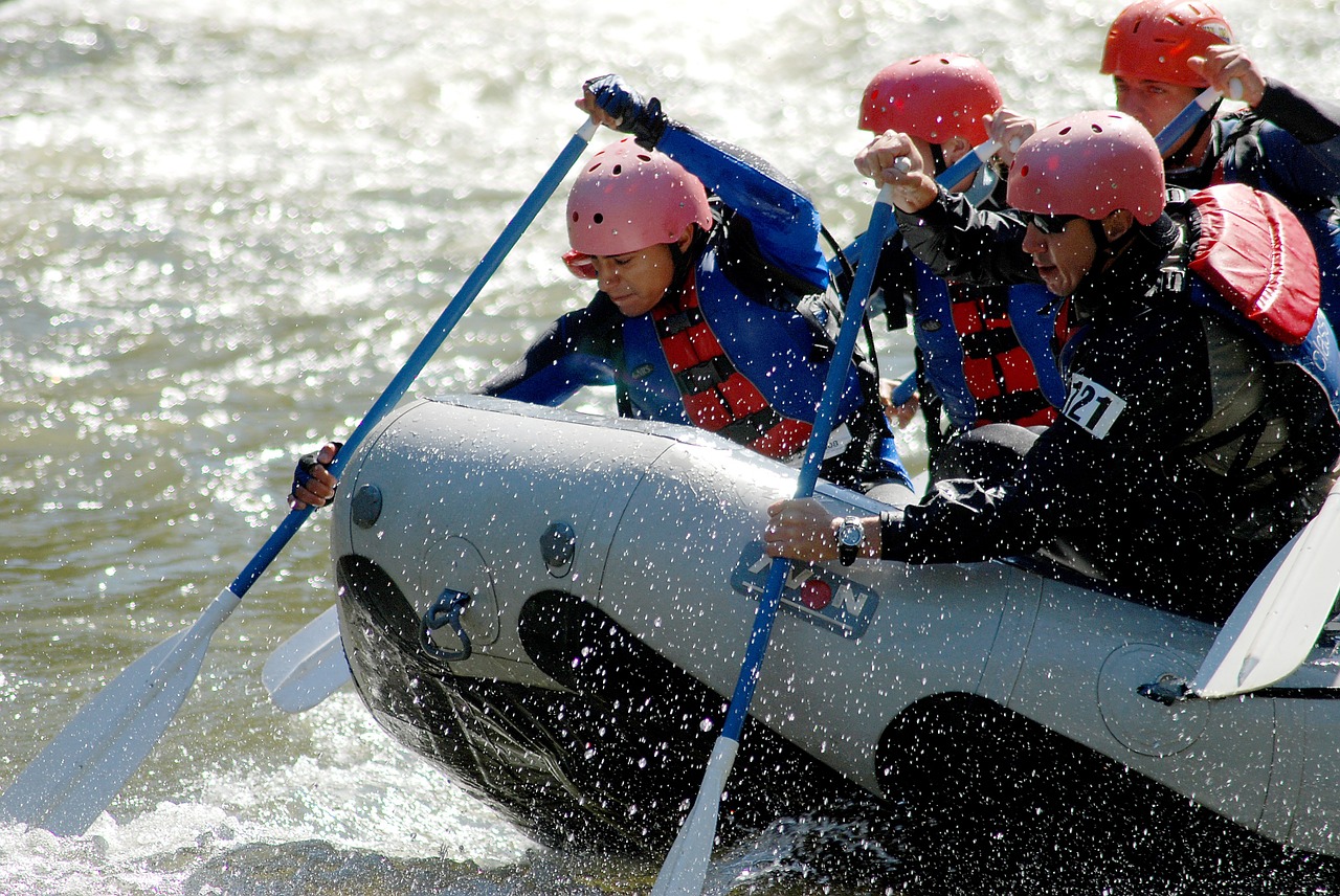 whitewater rafting competition free photo