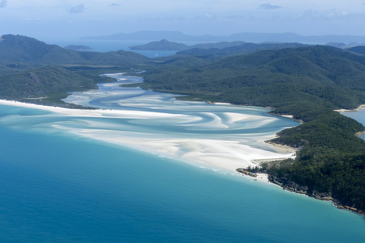 whitsunday island great barrier reef ocean free photo