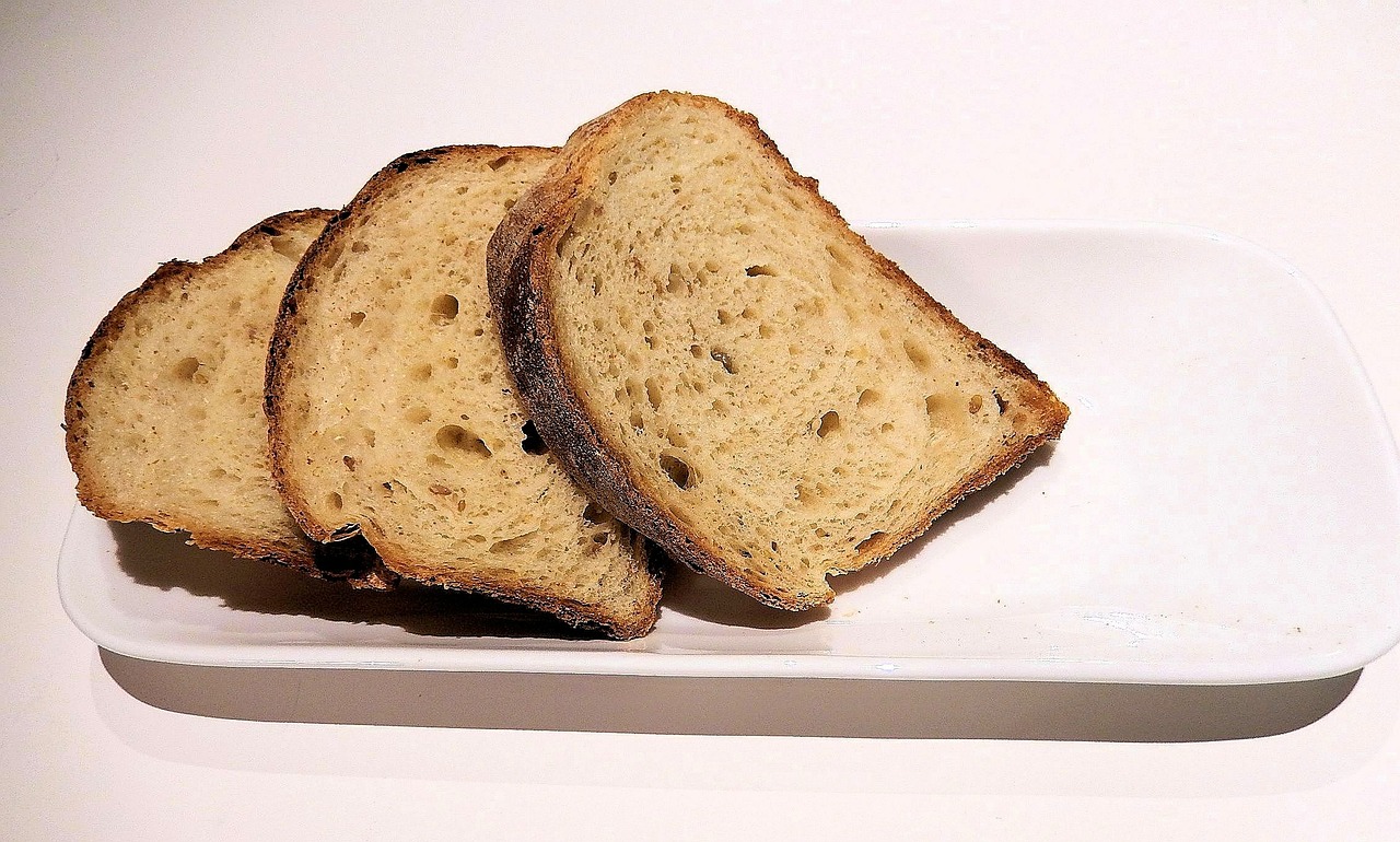 whole grain bread sliced texture free photo