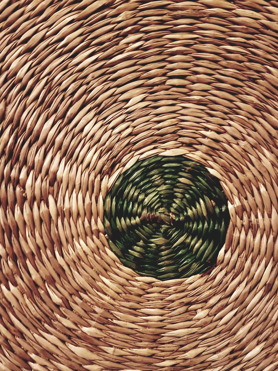 wicker basket with central free photo
