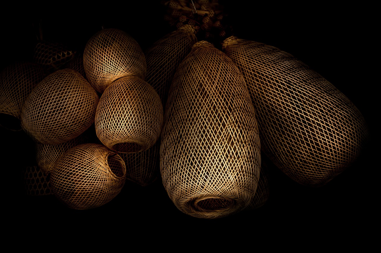 wicker bamboo weave woven free photo