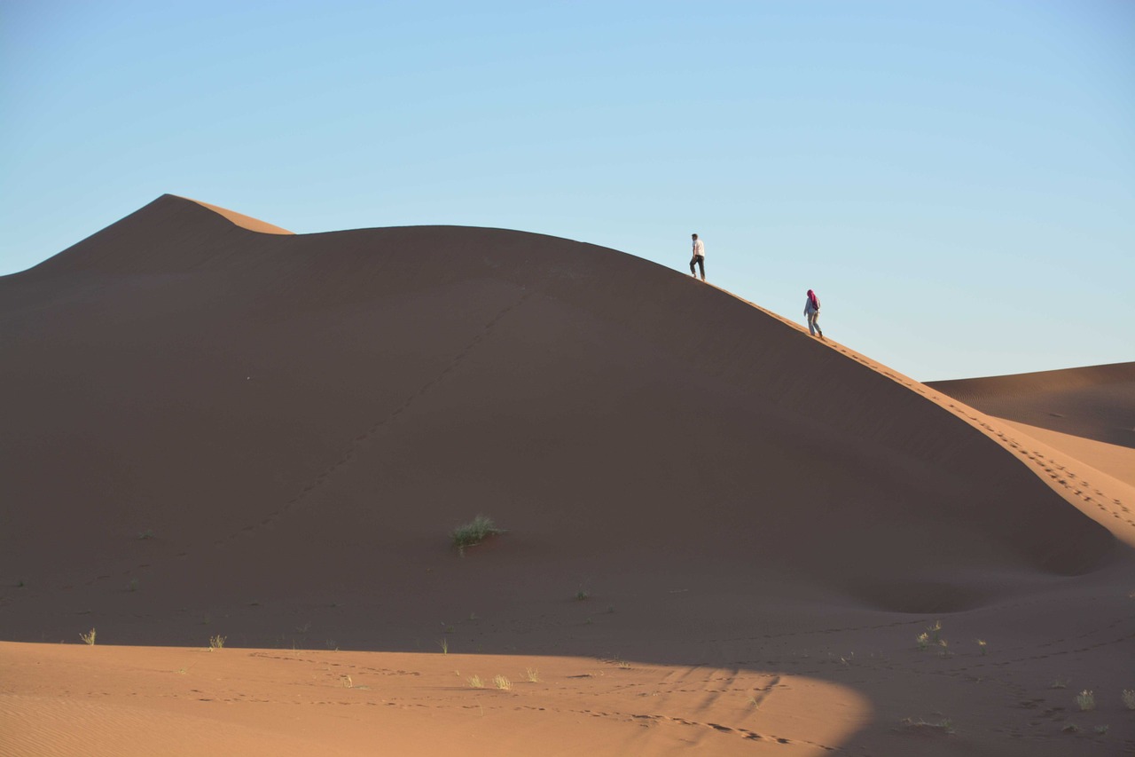 wide desert light and shadow free photo