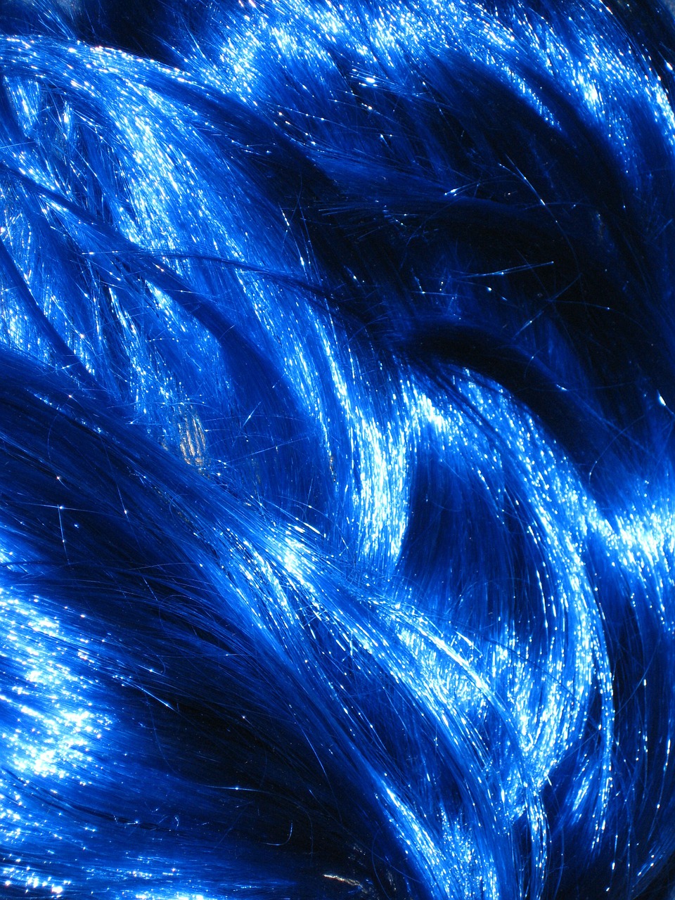wig blue hair free photo