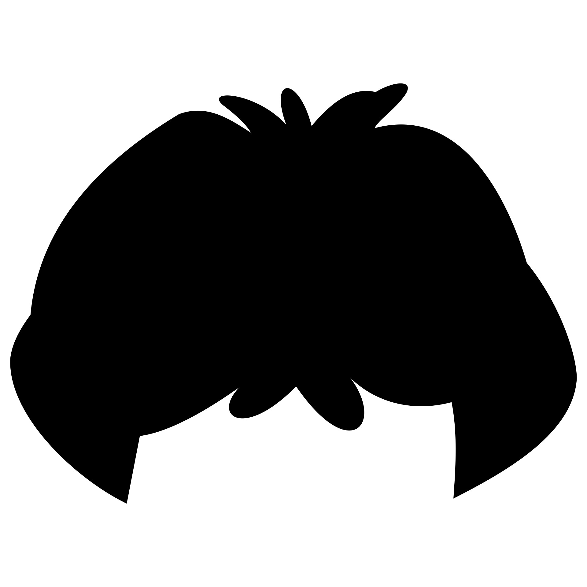 hairdo silhouette wig free photo