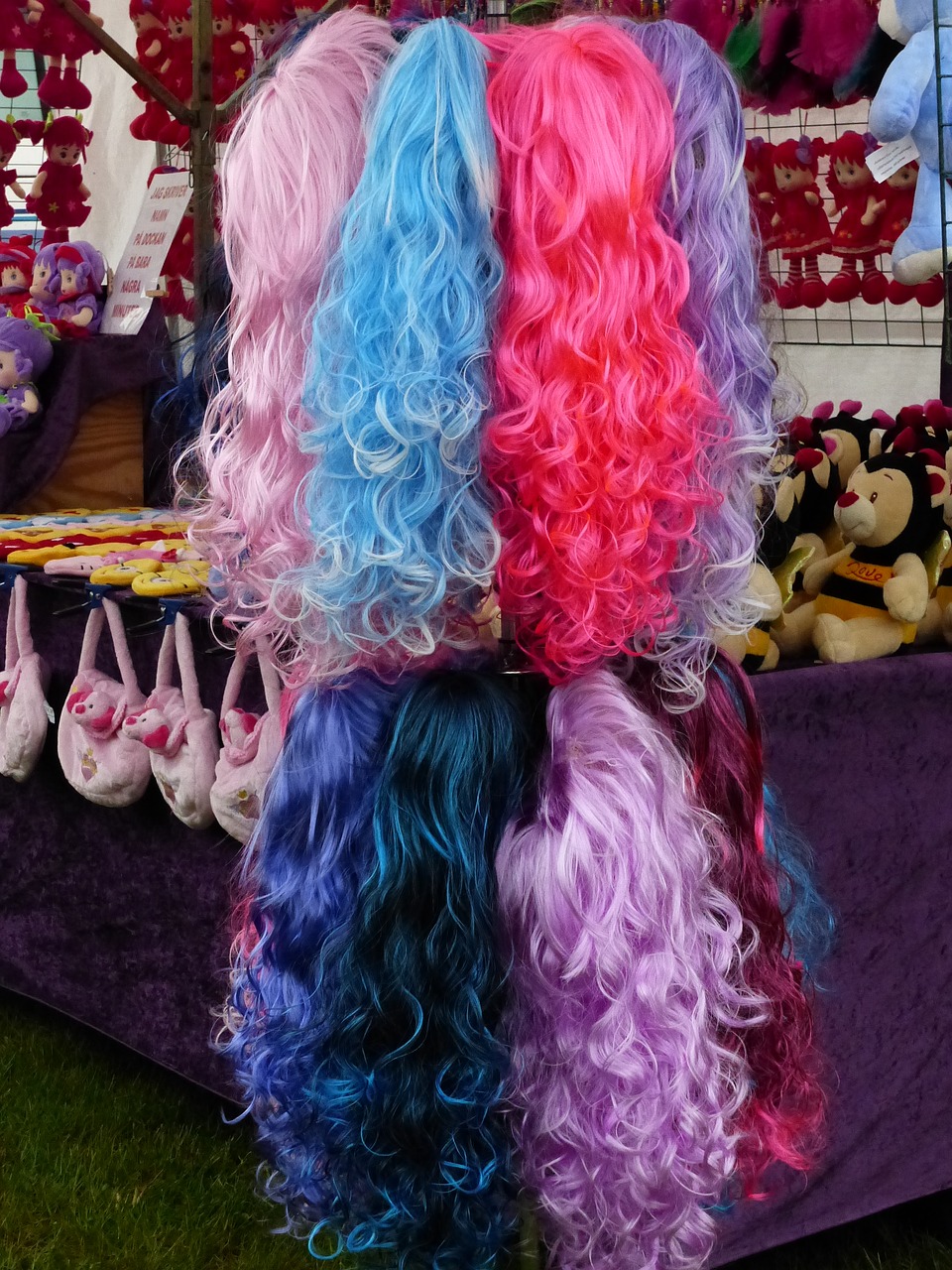 wigs colors market free photo