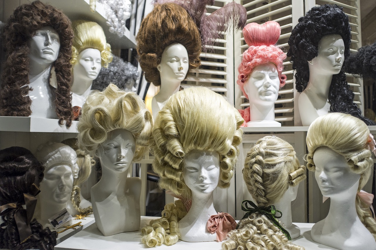 wigs  venice  carnival free photo