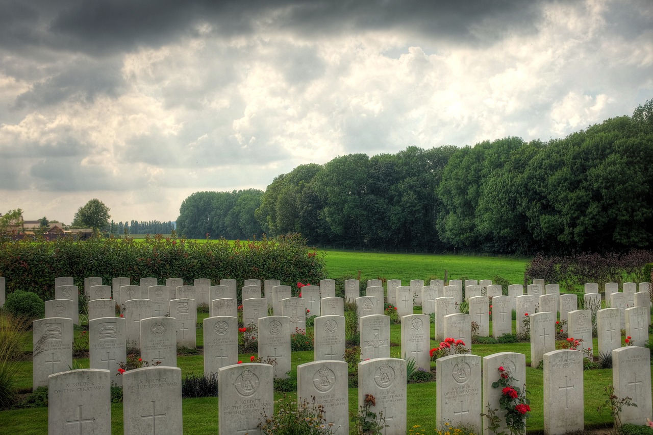 wijtschaete cemetery military cemetery free photo