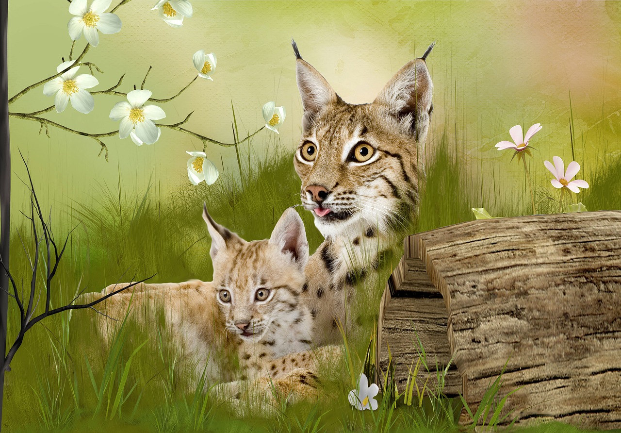 wildcats wilderness animals free photo