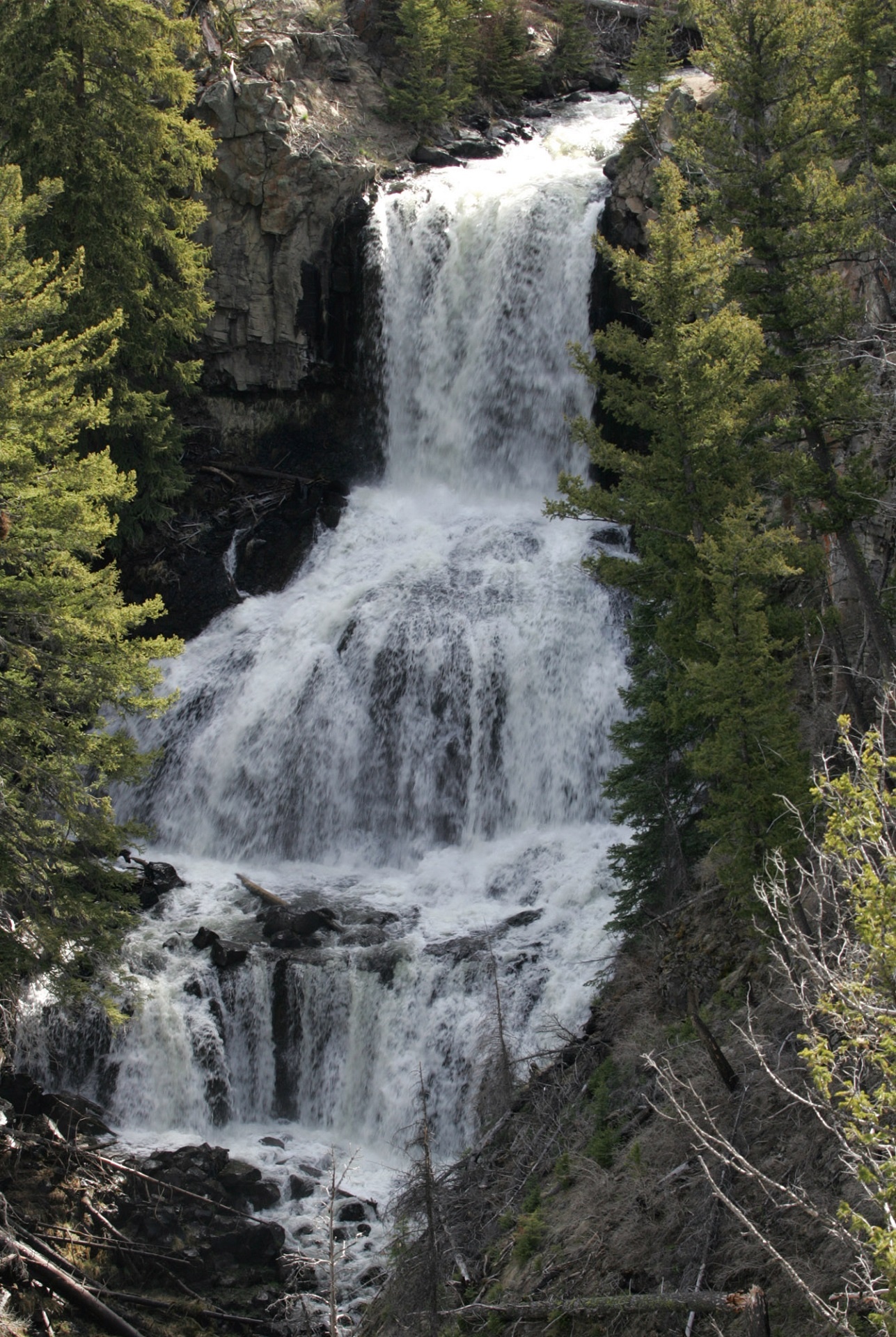 waterfall undine falls landscape free photo