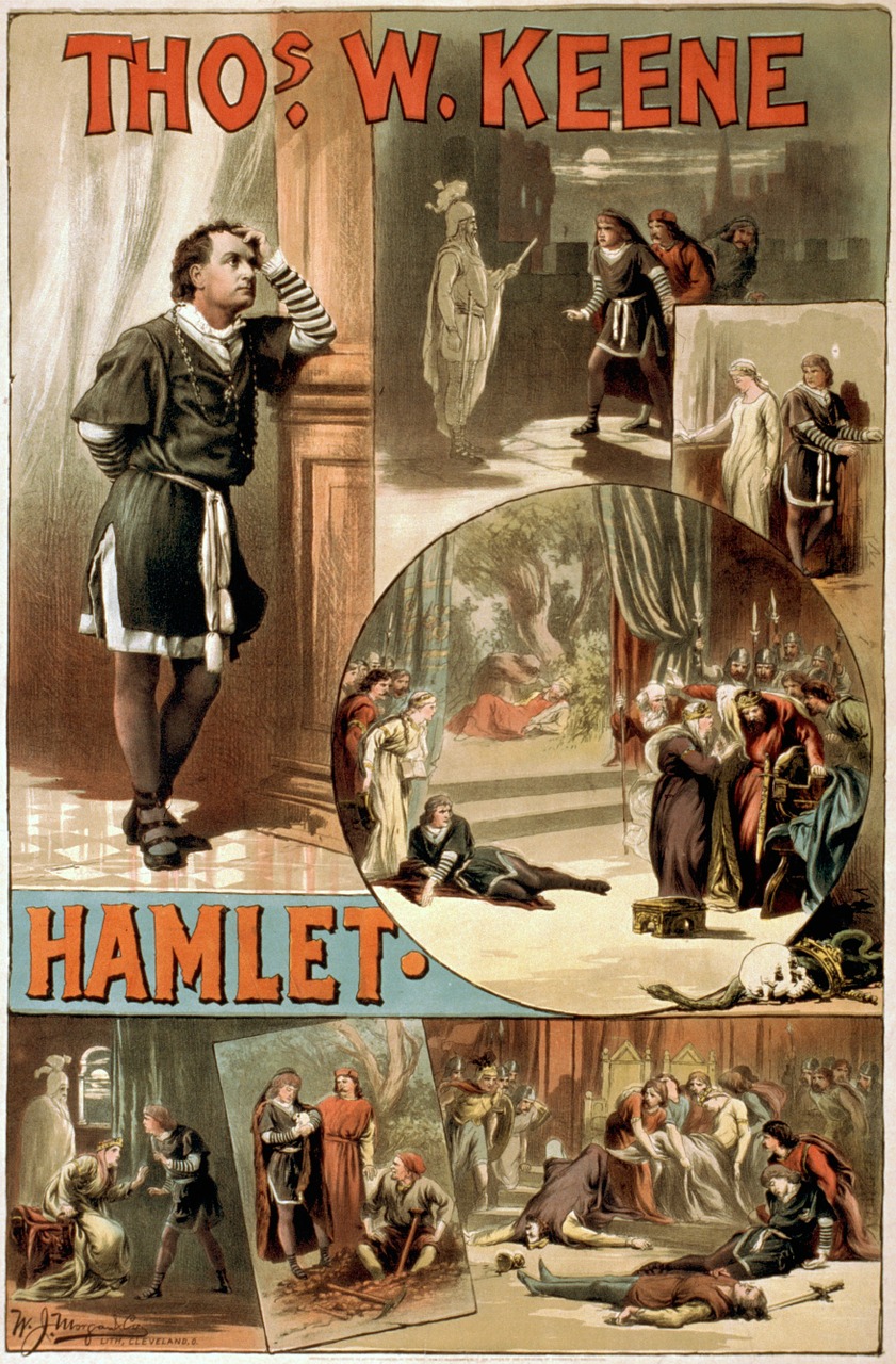 william shakespeare hamlet poster free photo