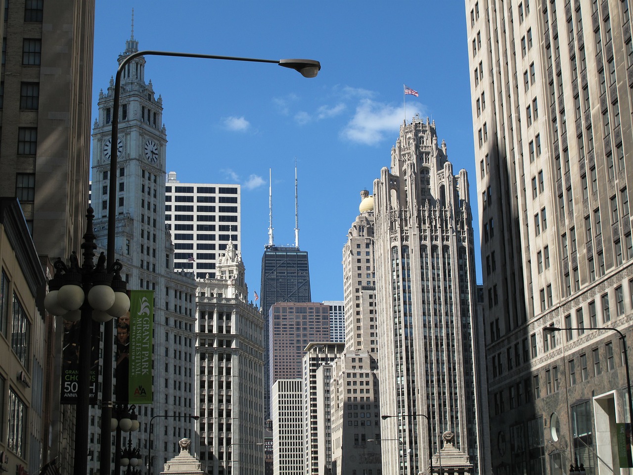 willis sears tower city centre chicago free photo