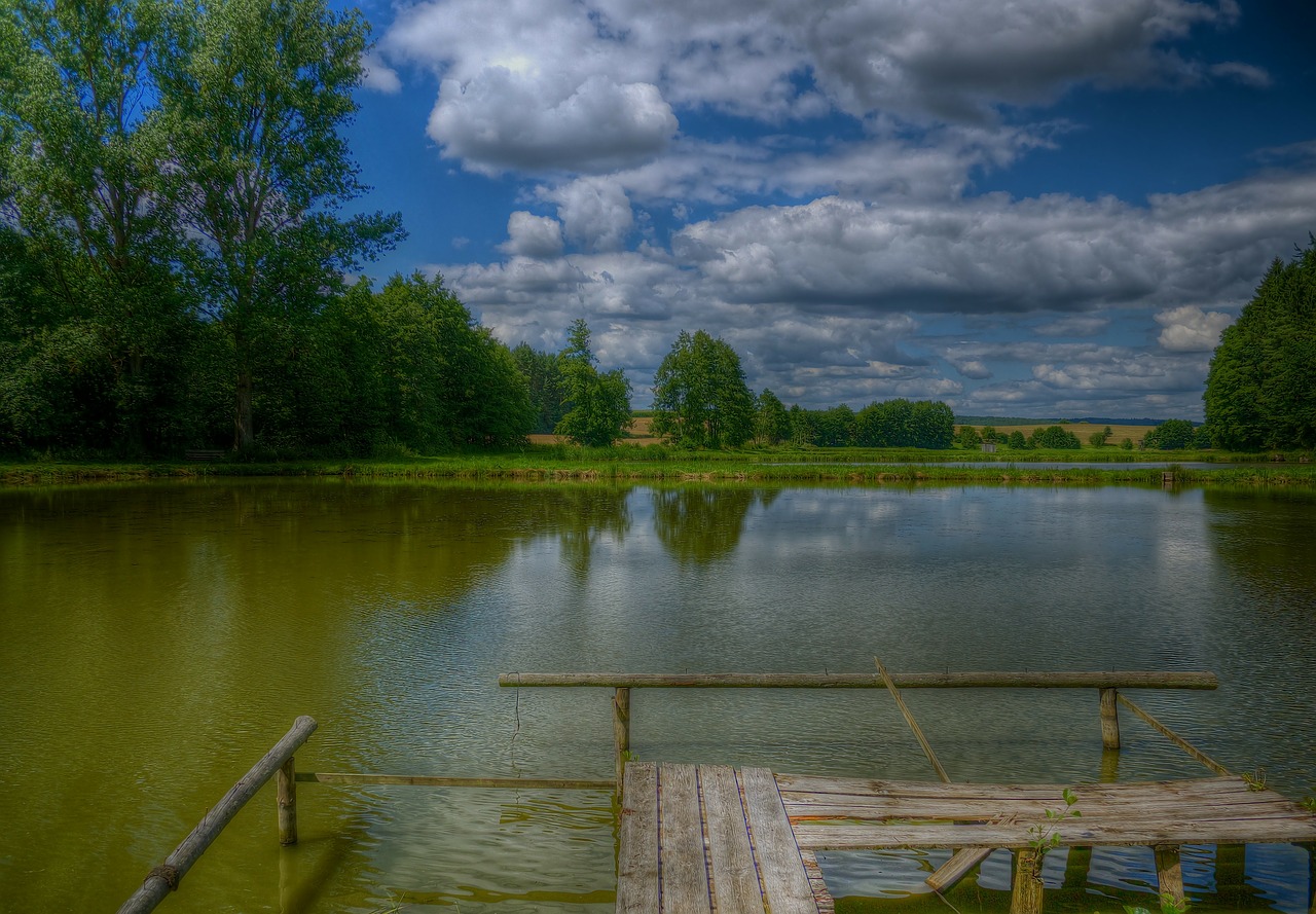 willmersbach clouds pond free photo