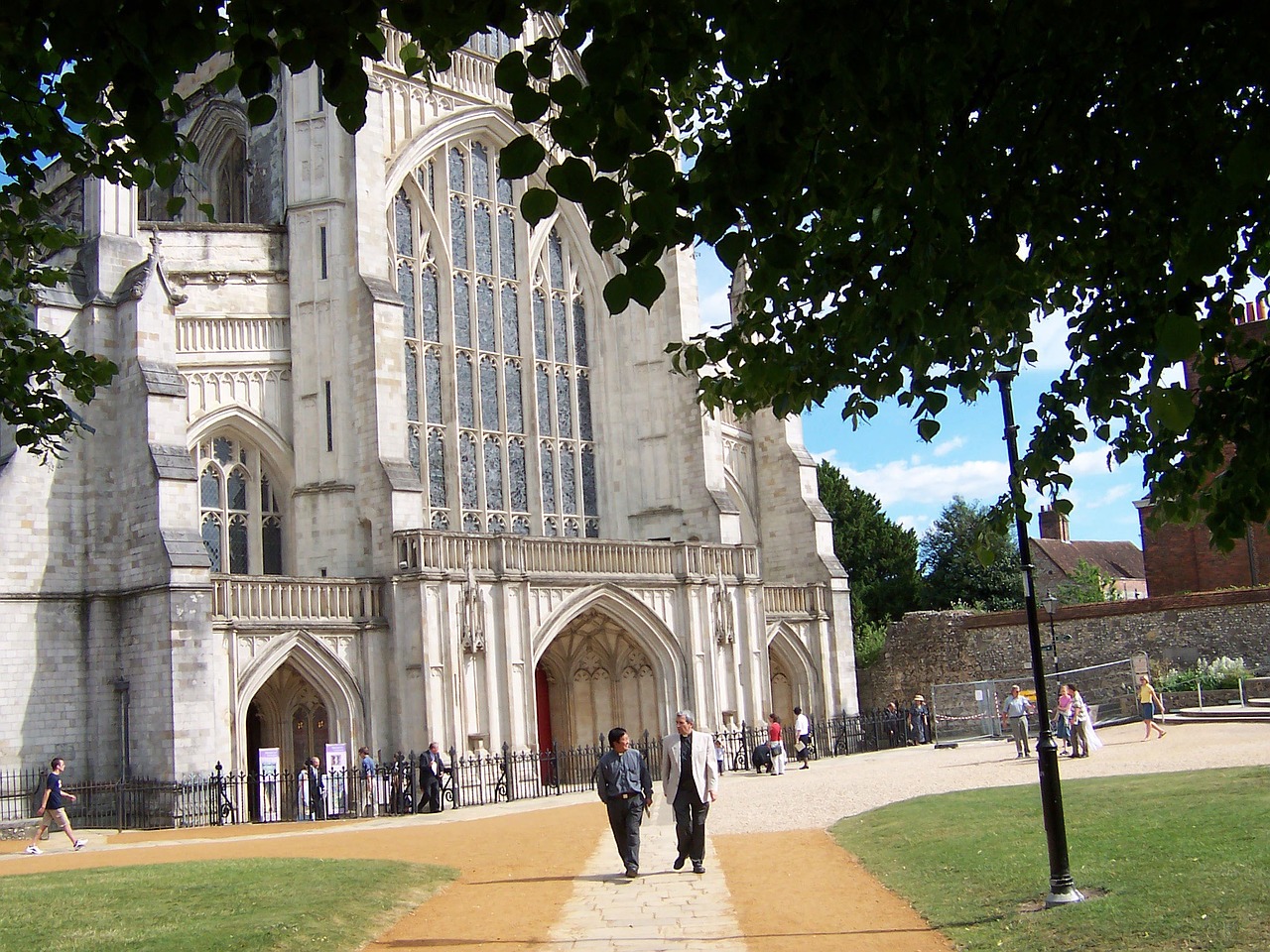 winchester cathedral winchester summertime free photo