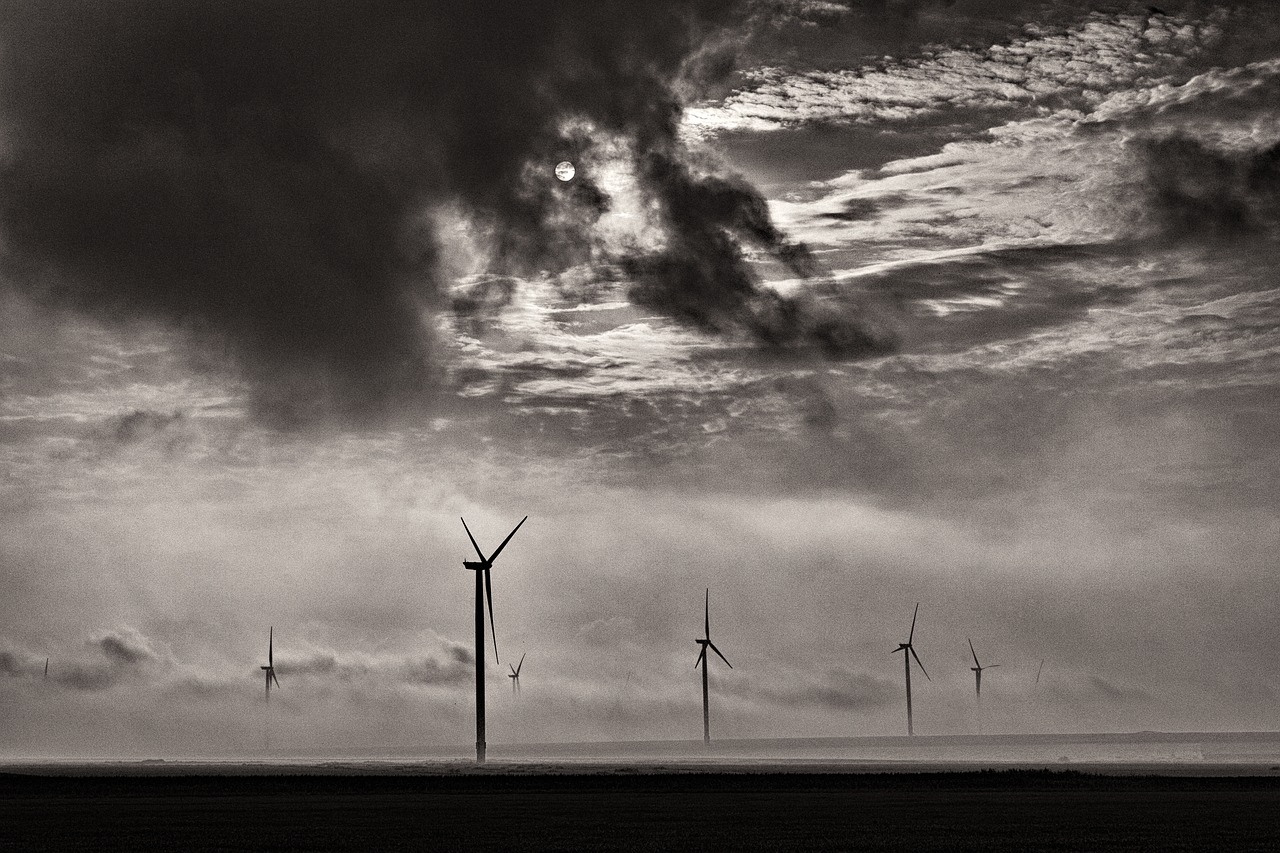 windmill wind wilderness free photo