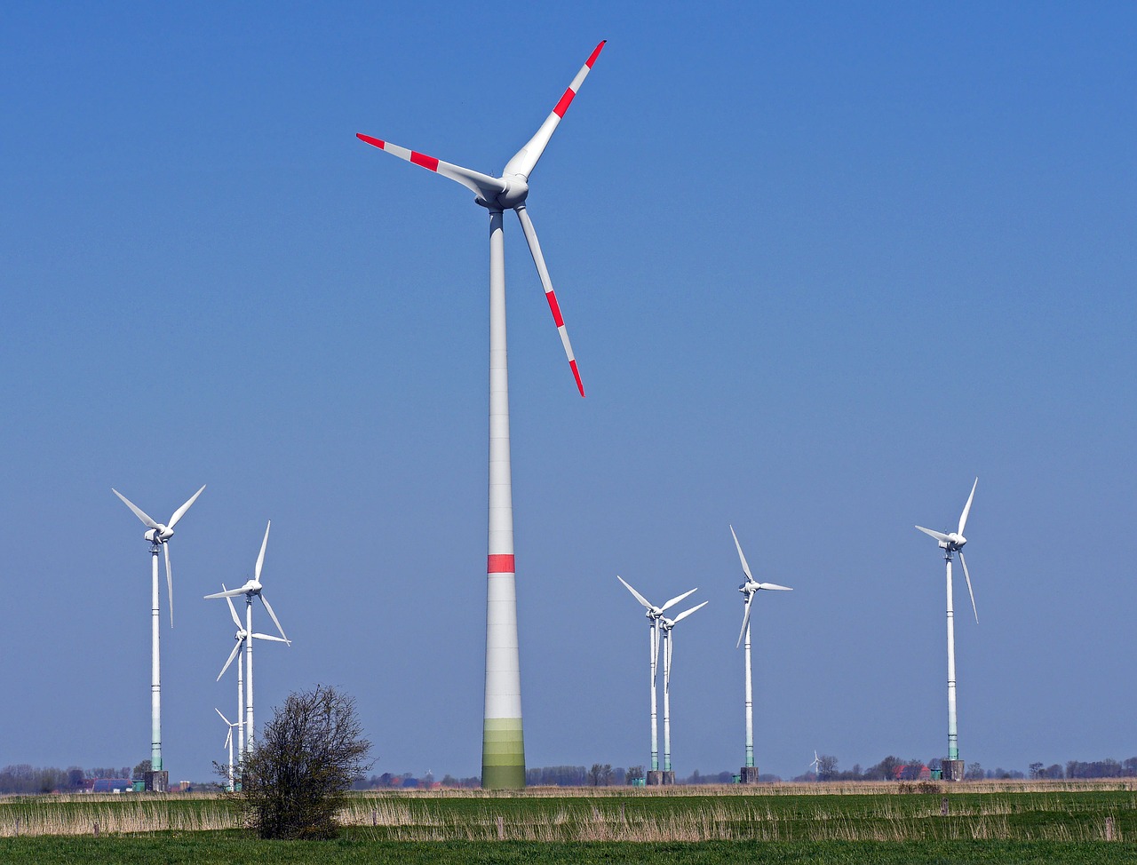 wind energy windräder 200-merter-mast free photo