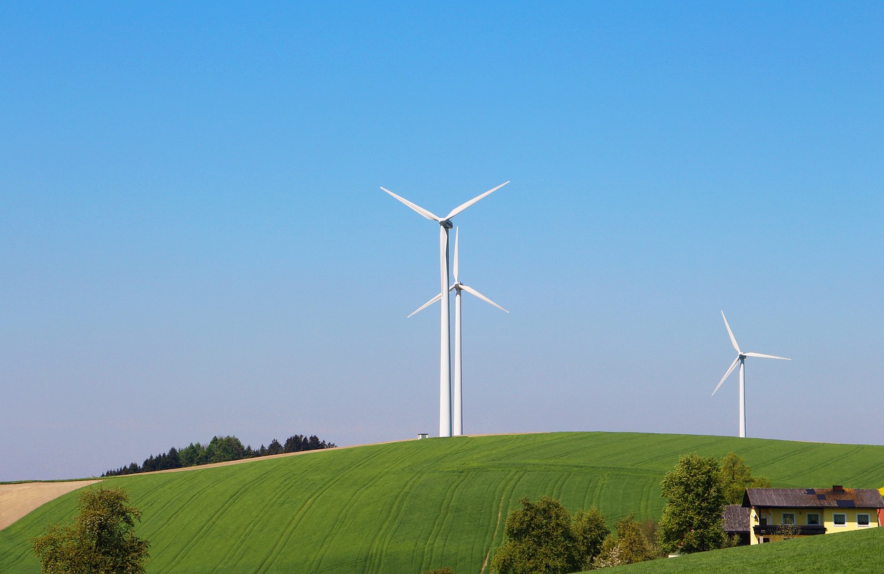 wind energy pinwheel windräder free photo