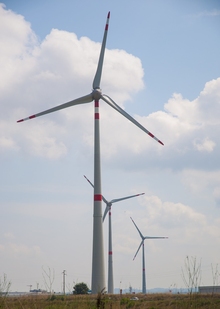 wind farm wind turbines renewable energy free photo