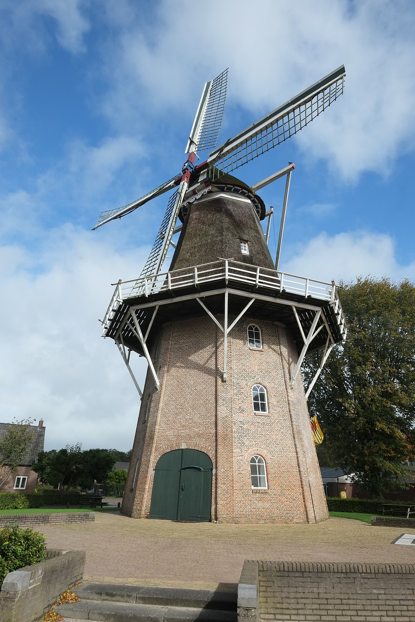 wind mill architecture travel free photo