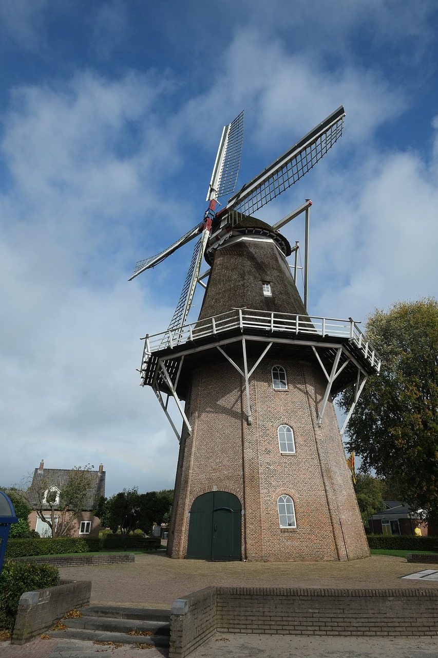 wind mill architecture travel free photo