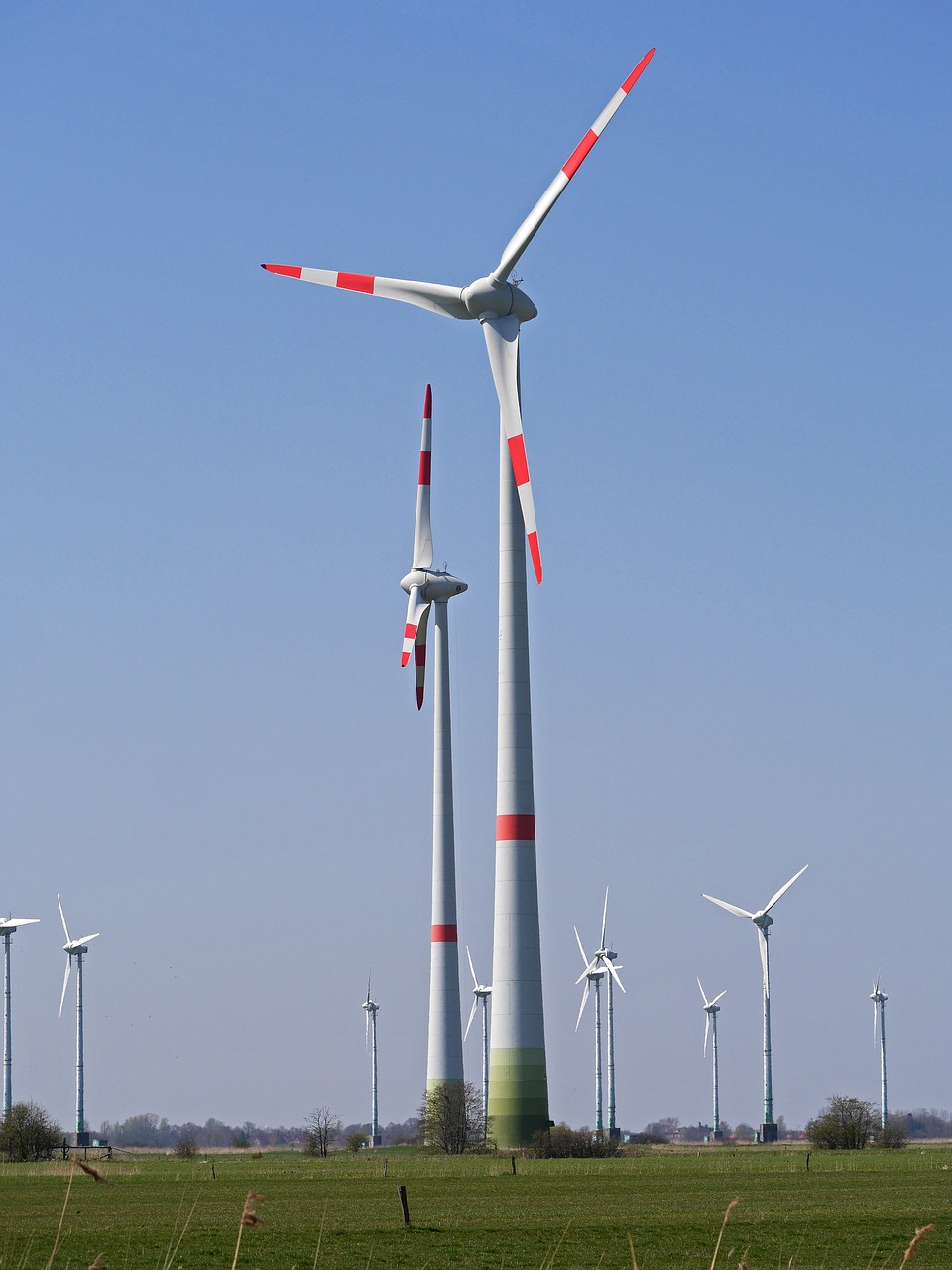 wind park windräder 180-meter-class free photo