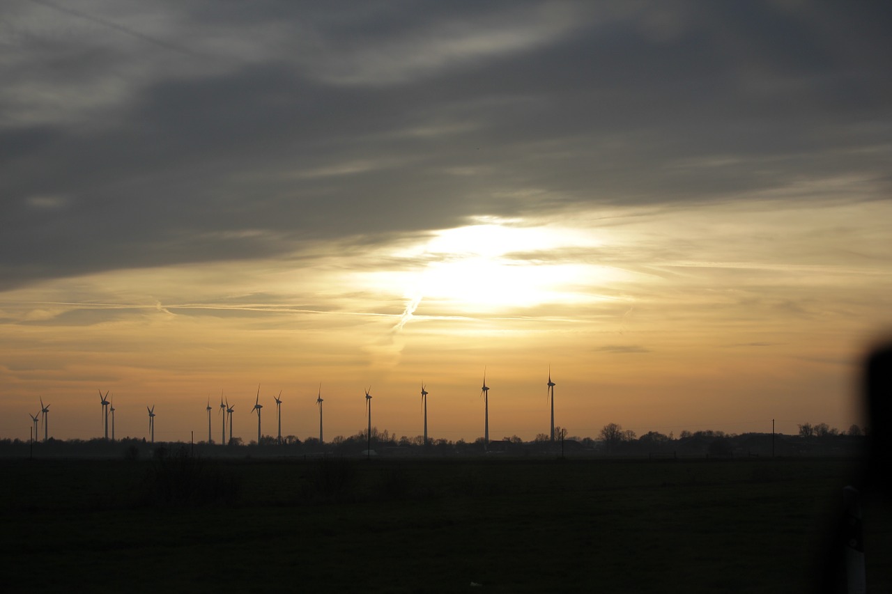 wind park wind energy wind turbines free photo