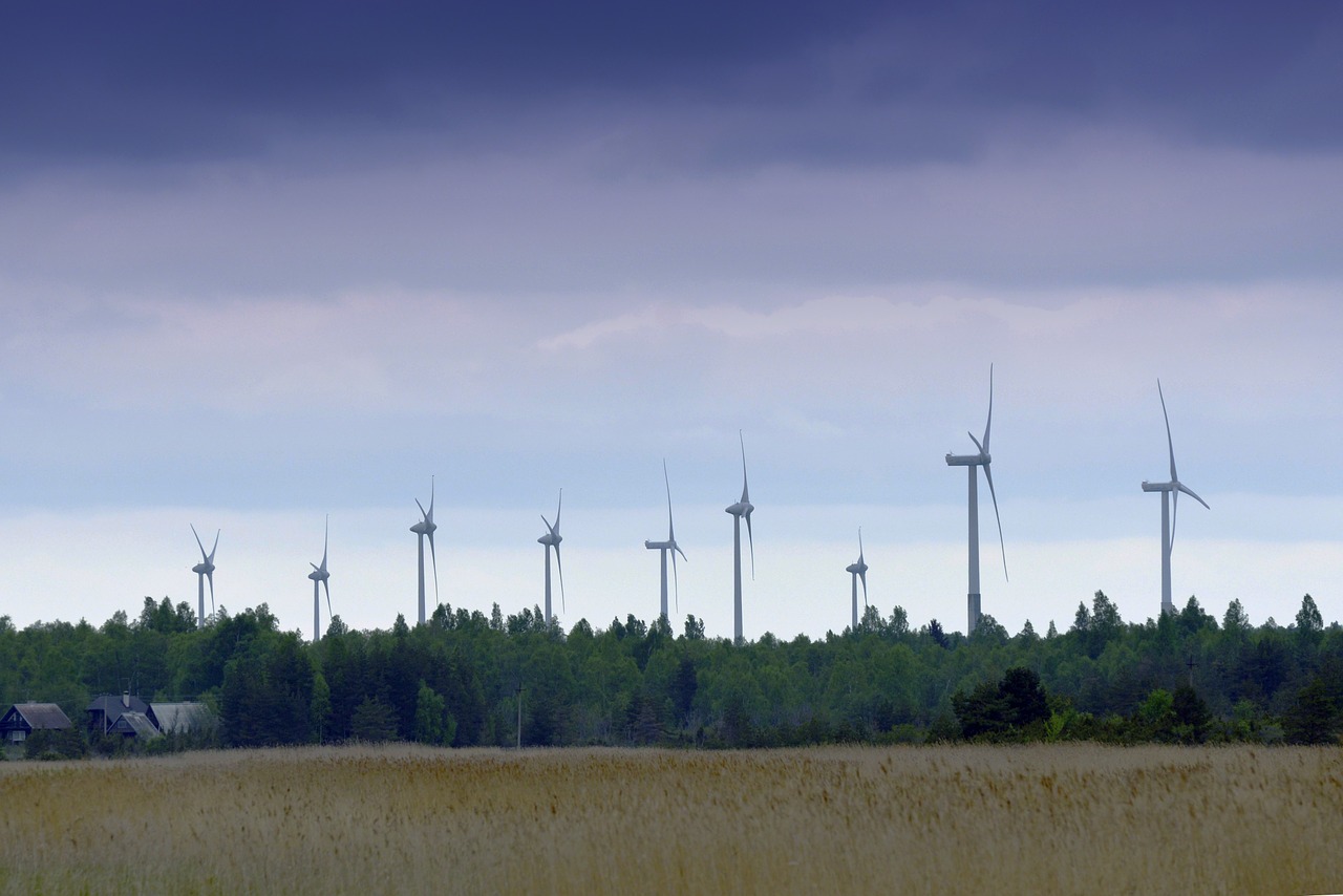 wind power sky windmill free photo