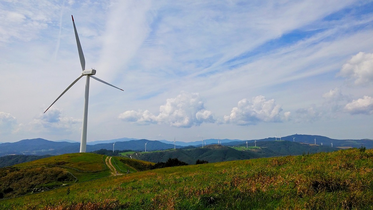 wind power generator daegwallyeong windmill free photo