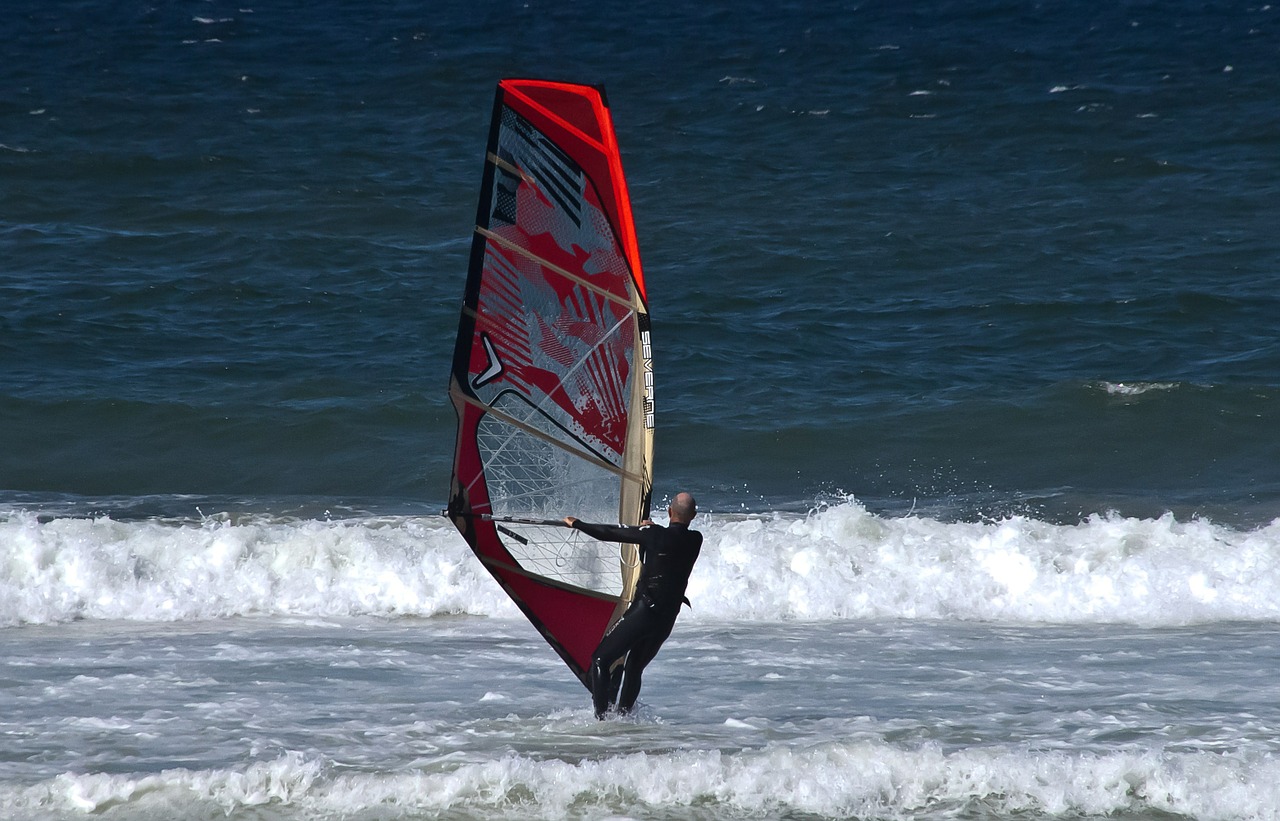 wind surfer surfer man free photo