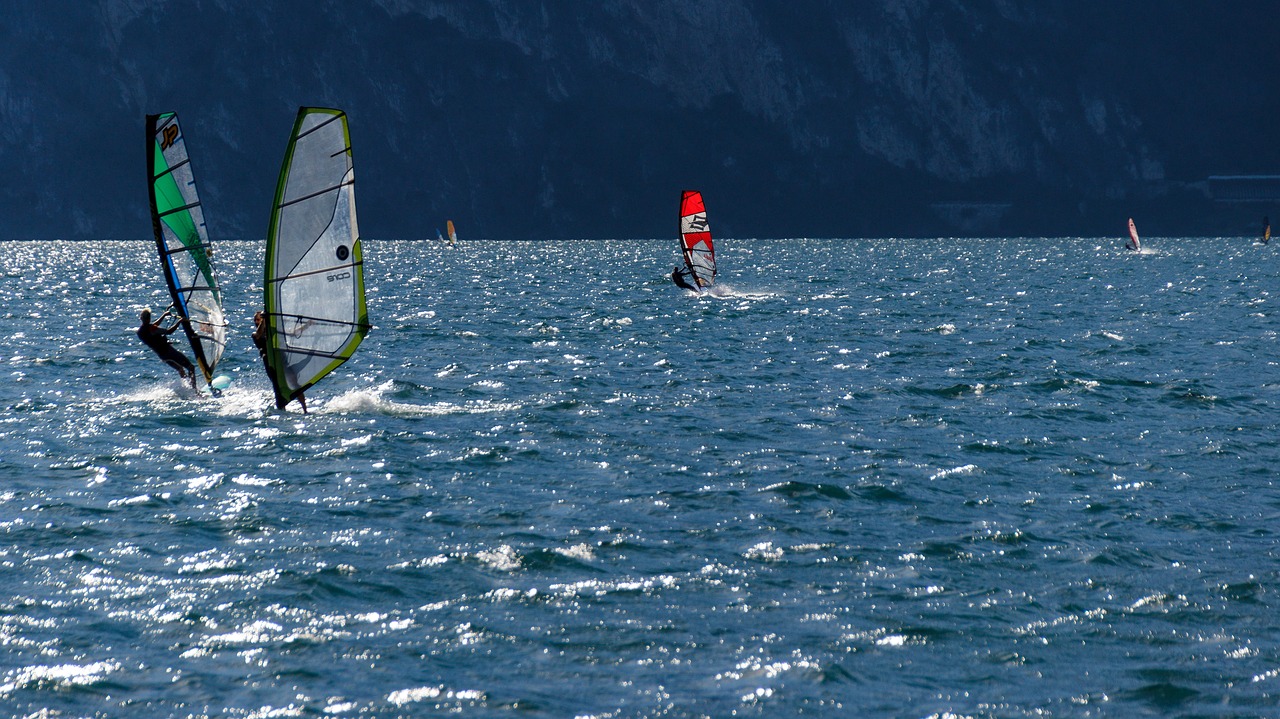 wind surfing water sports wind free photo