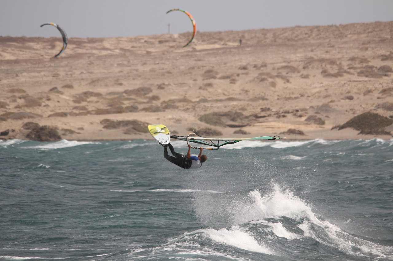 wind surfing  sea  surfboard free photo