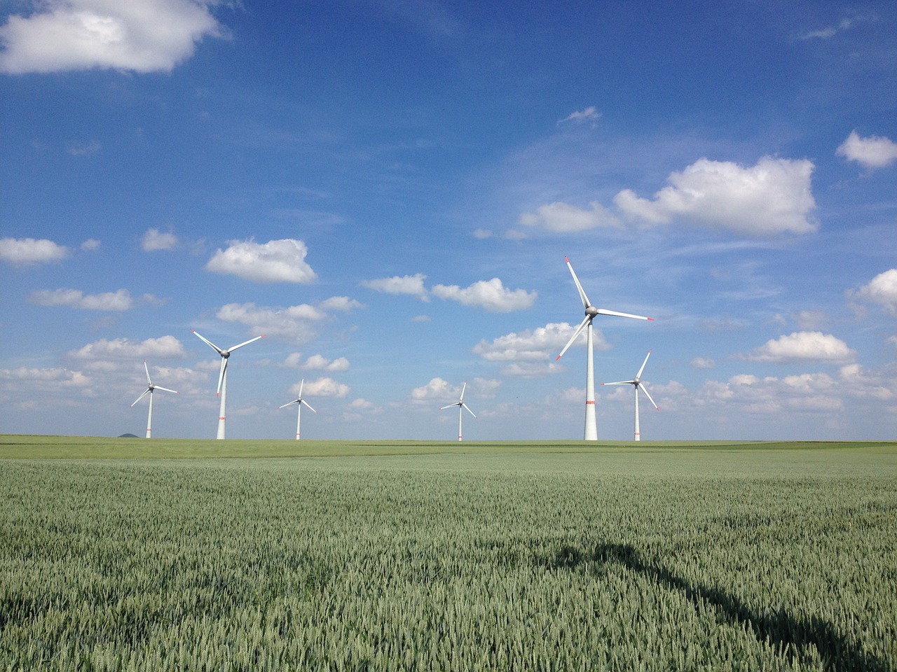 wind turbine nature sky free photo