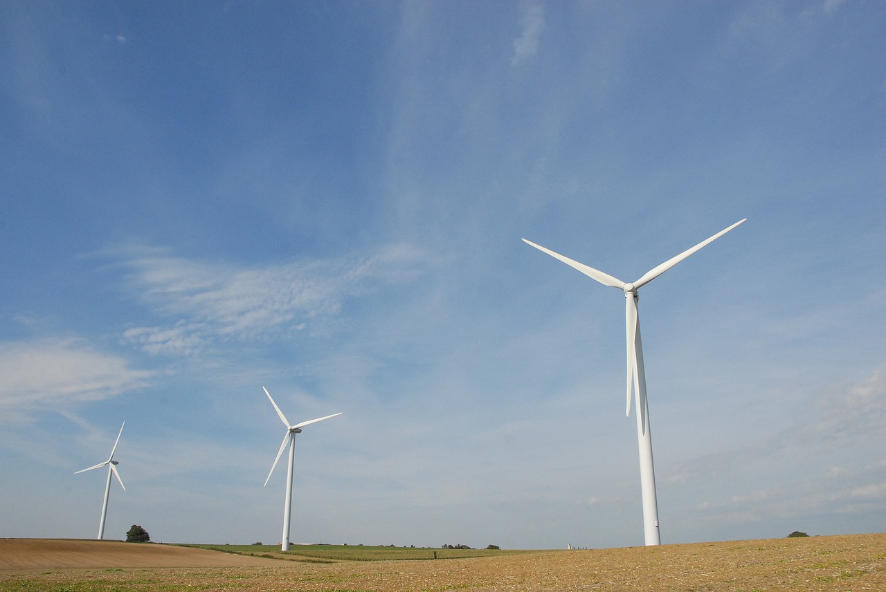 wind turbine energy propeller free photo