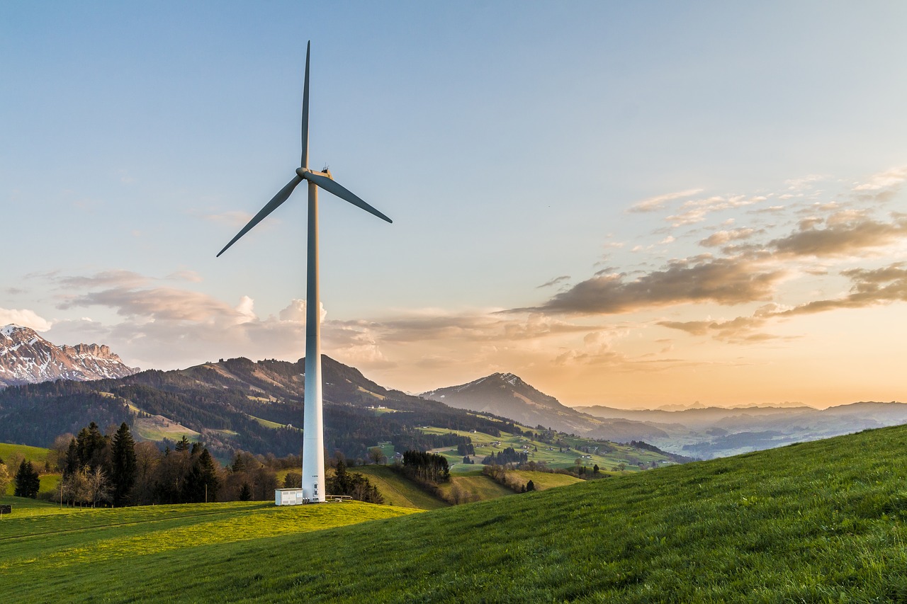 wind turbine wind energy environmentally friendly free photo