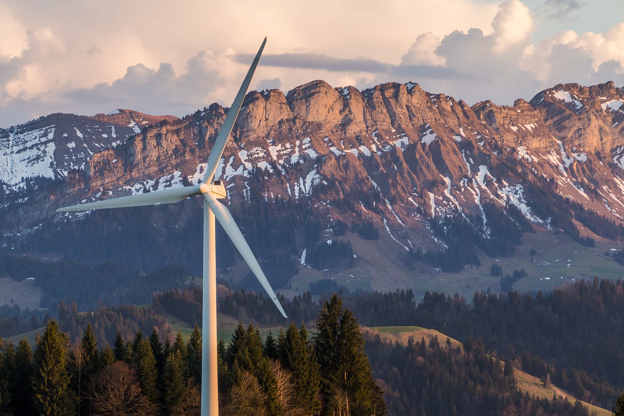 wind turbine wind energy environmentally friendly free photo