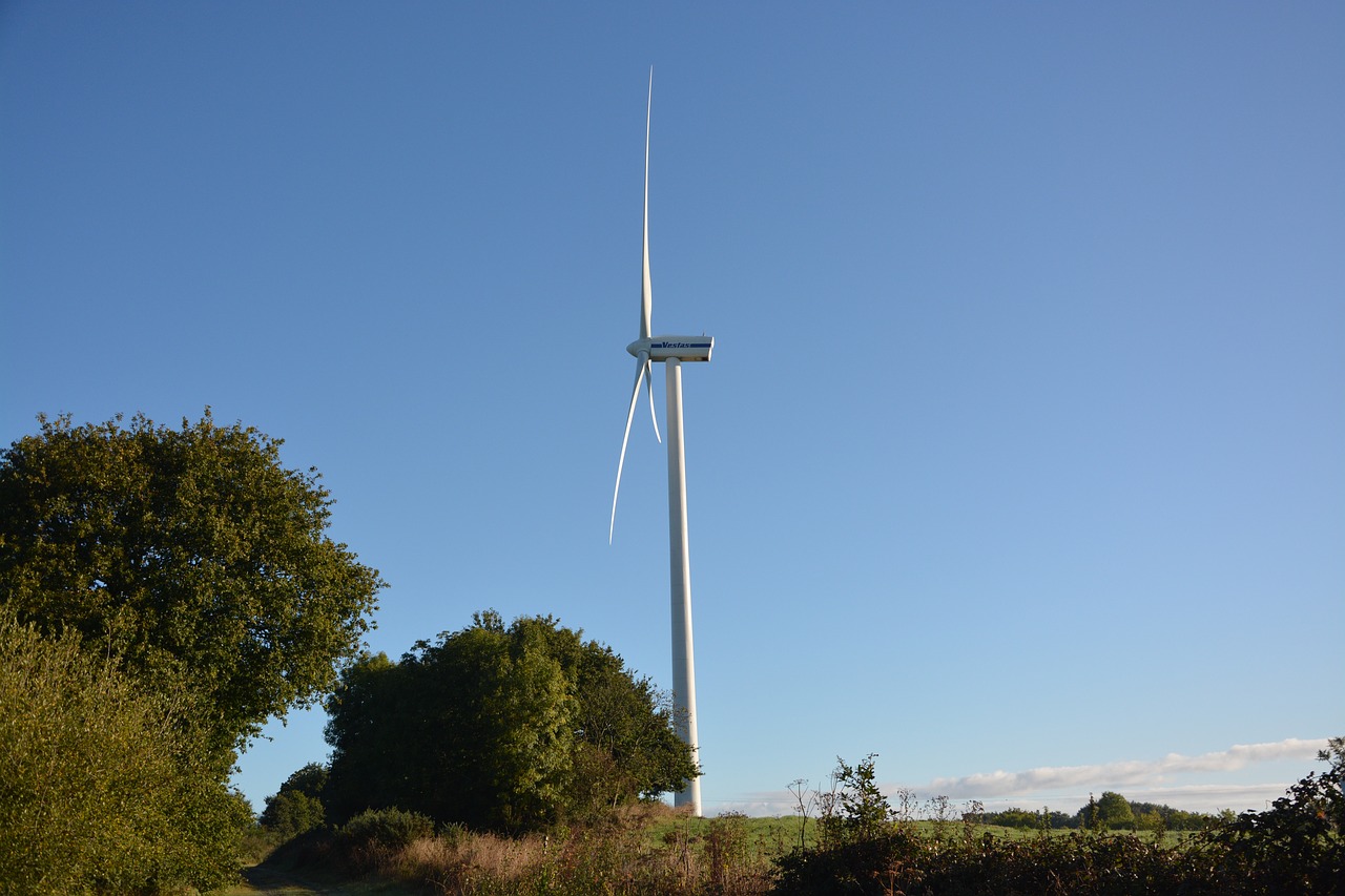 wind turbine landscape renewable energy free photo