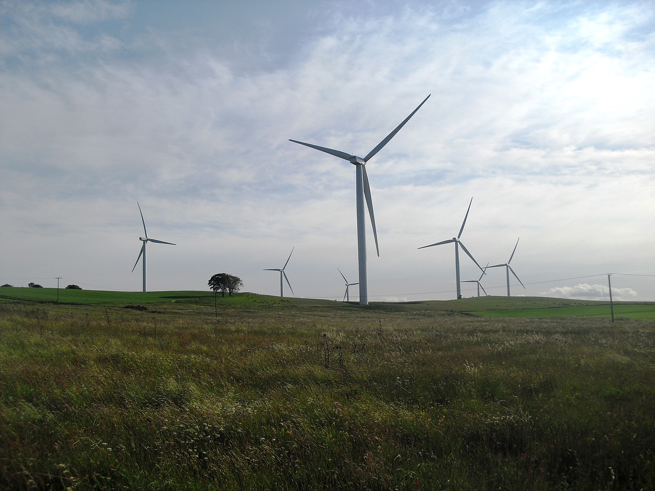 wind turbine landscape industrial free photo