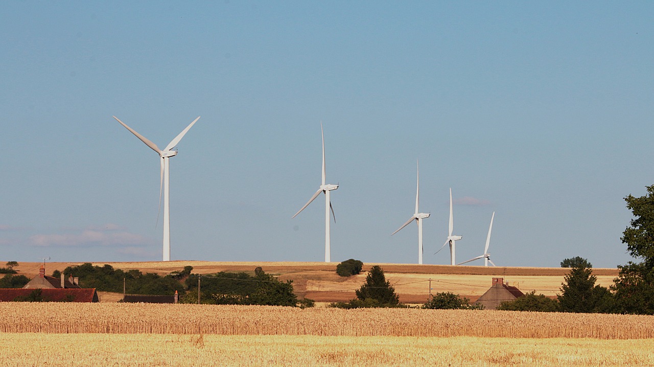 wind turbines electricity energy free photo