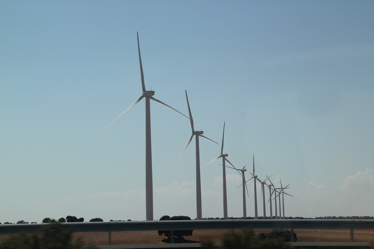 wind turbines windmills technology free photo