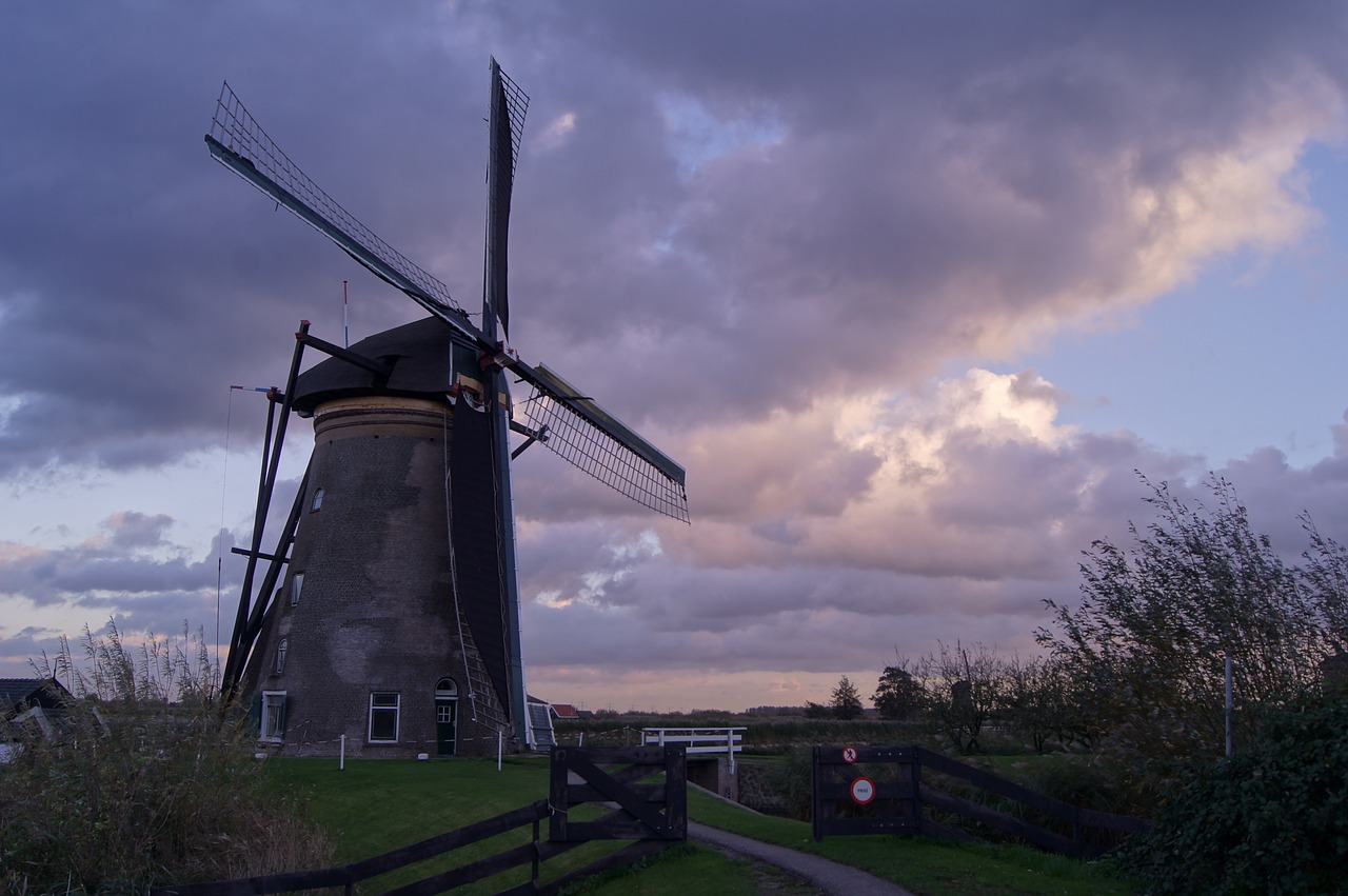 windmill mill sky free photo