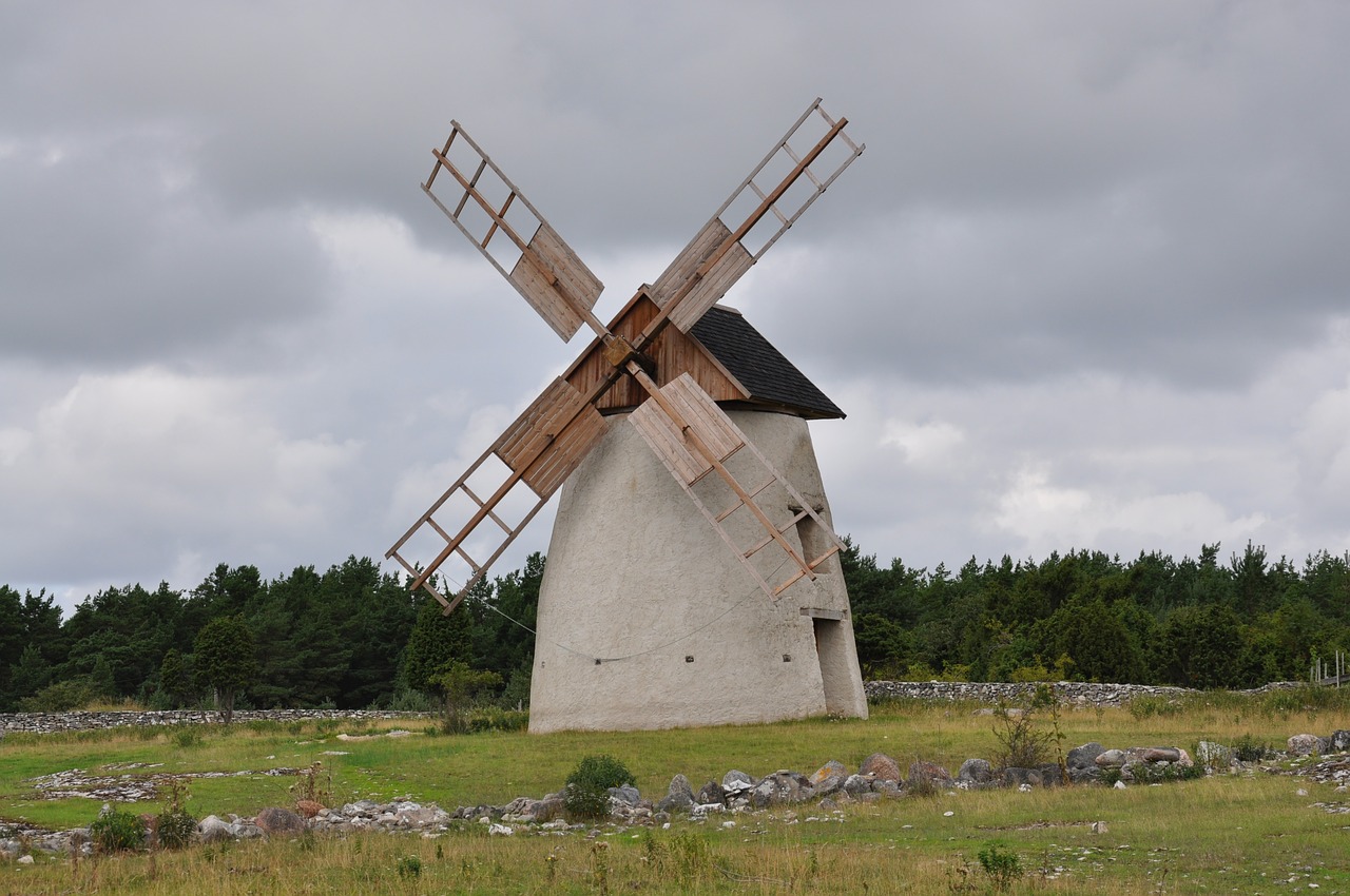 windmill mill gotland free photo