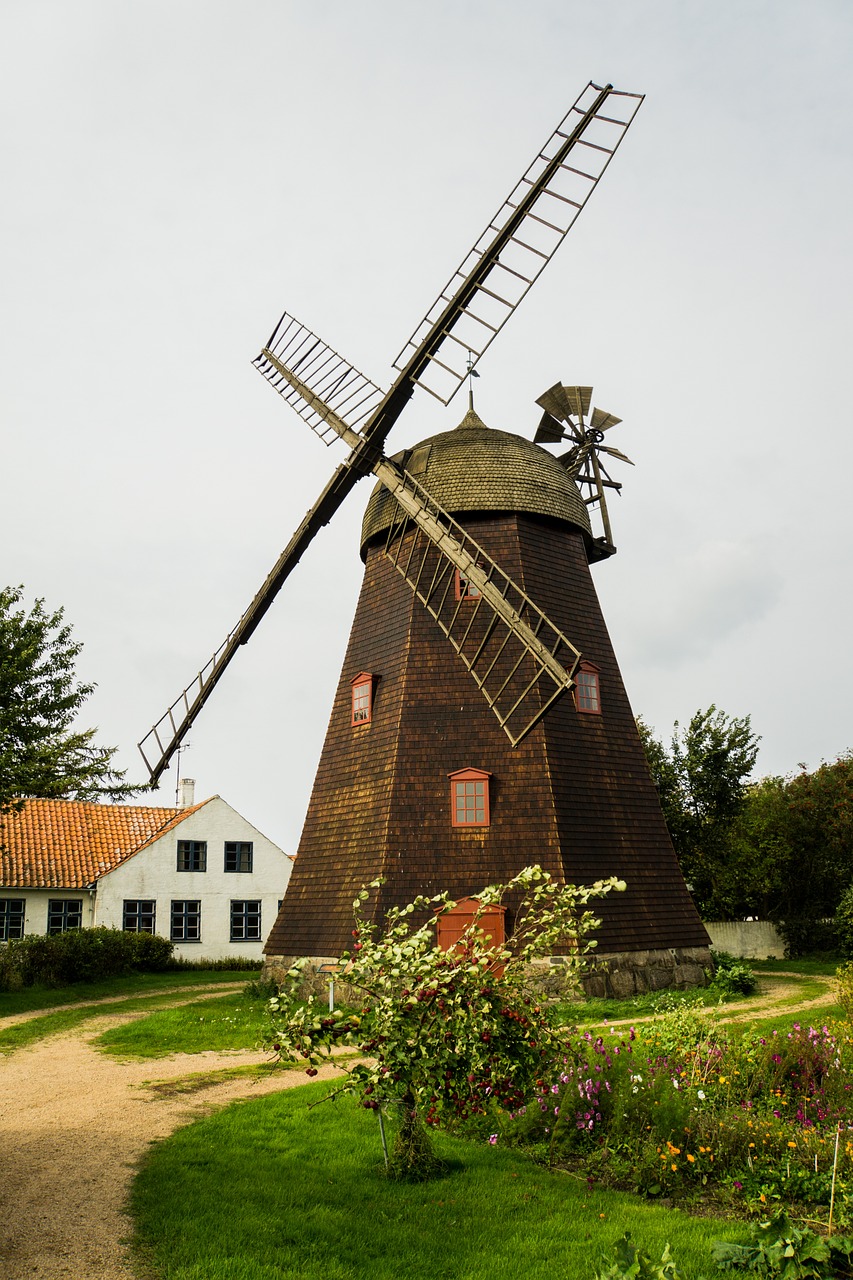 windmill holzmühle brown free photo